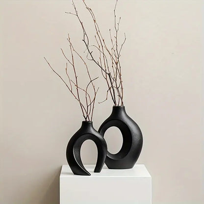 Black Art Ceramic Vase Ornament