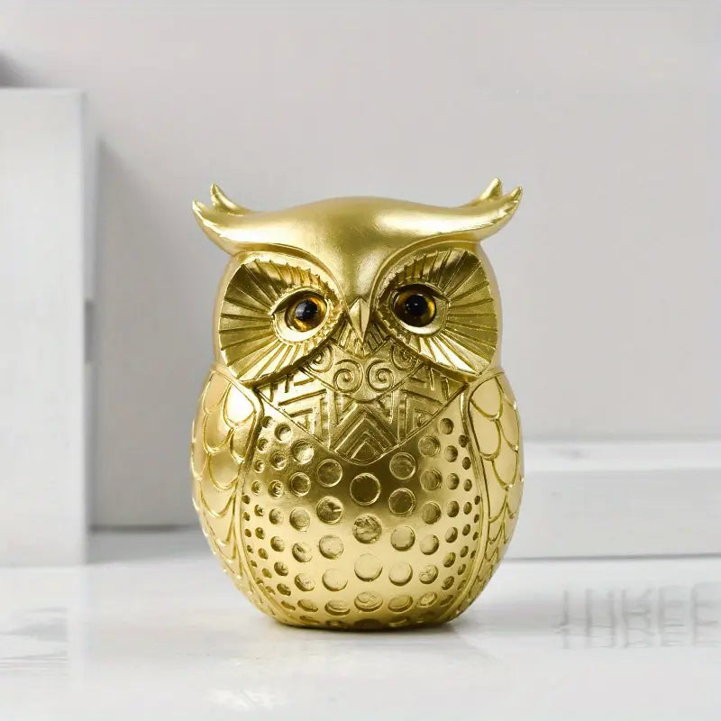 Modern Simple Resin Statue Owl Animal Sculpture