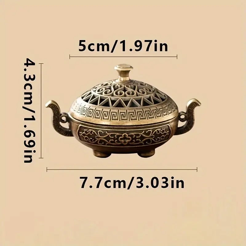 Nepalese Style Brass Incense Burner