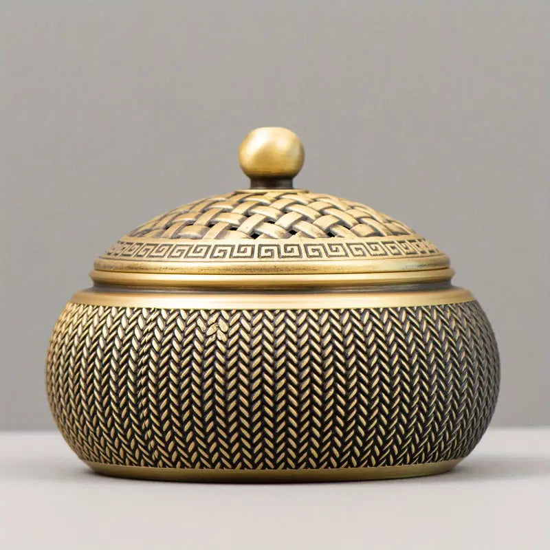 Vintage Brass Wheat Ear Incense Burner