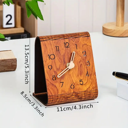 Modern Foldable Wooden Desk Clock