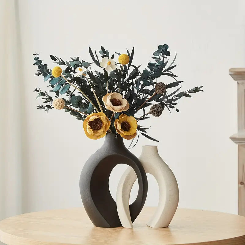 Black And White Ceramic Vases