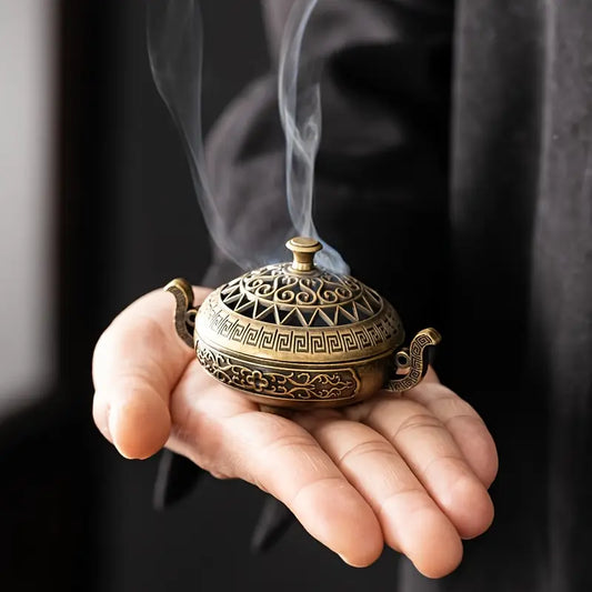 Nepalese Style Brass Incense Burner