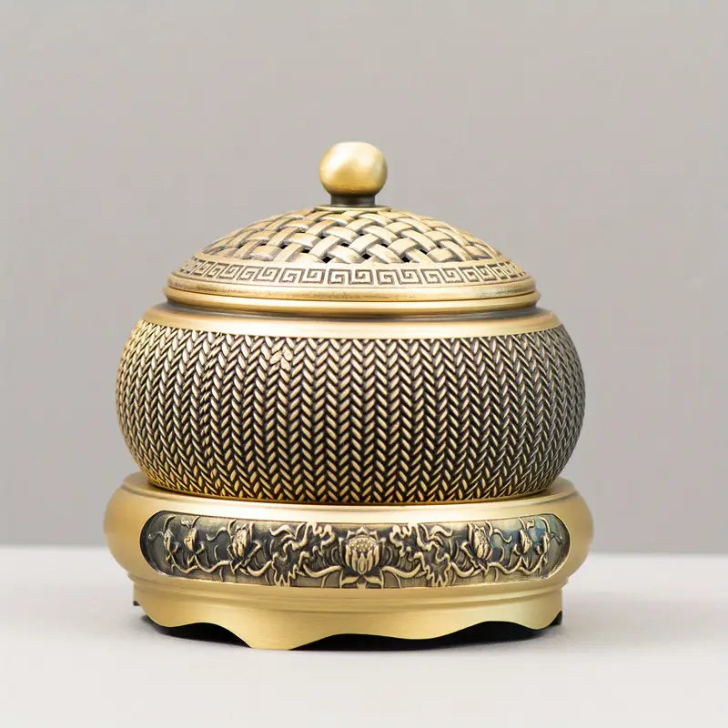 Vintage Brass Wheat Ear Incense Burner