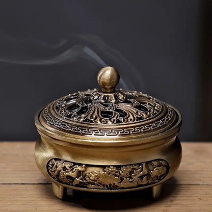 Antique Style Bronze Alloy Incense Burner