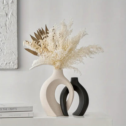 Black And White Ceramic Vases