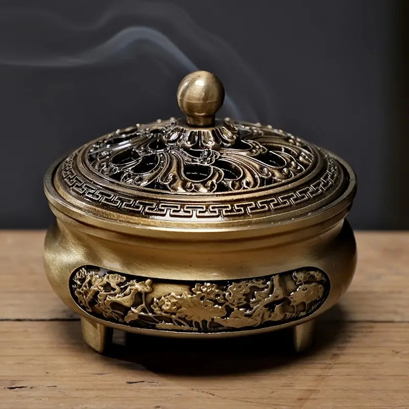 Antique Style Bronze Alloy Incense Burner