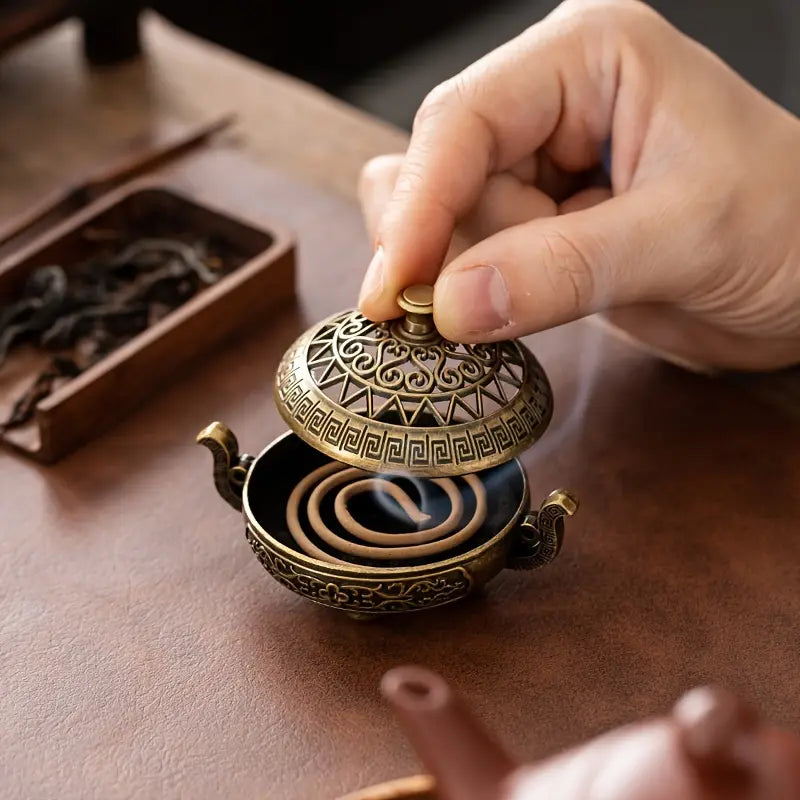 Nepalese Style Brass Incense Burner