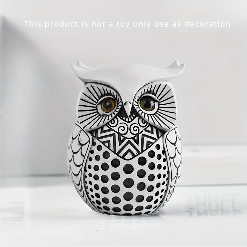 Modern Simple Resin Statue Owl Animal Sculpture