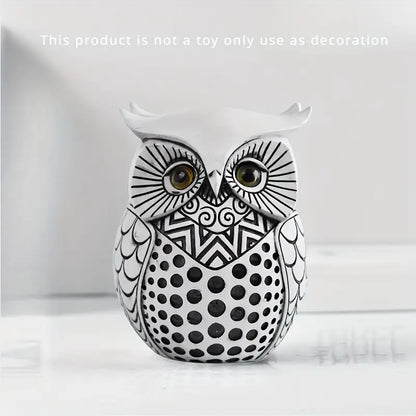 Modern Simple Resin Statue Owl Animal Sculpture