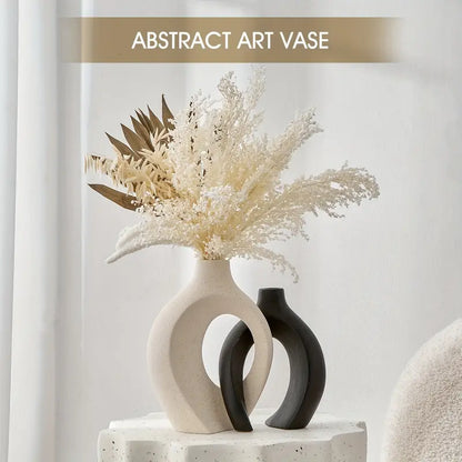 Black And White Ceramic Vases