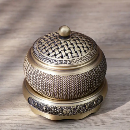 Vintage Brass Wheat Ear Incense Burner