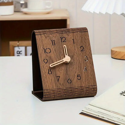 Modern Foldable Wooden Desk Clock