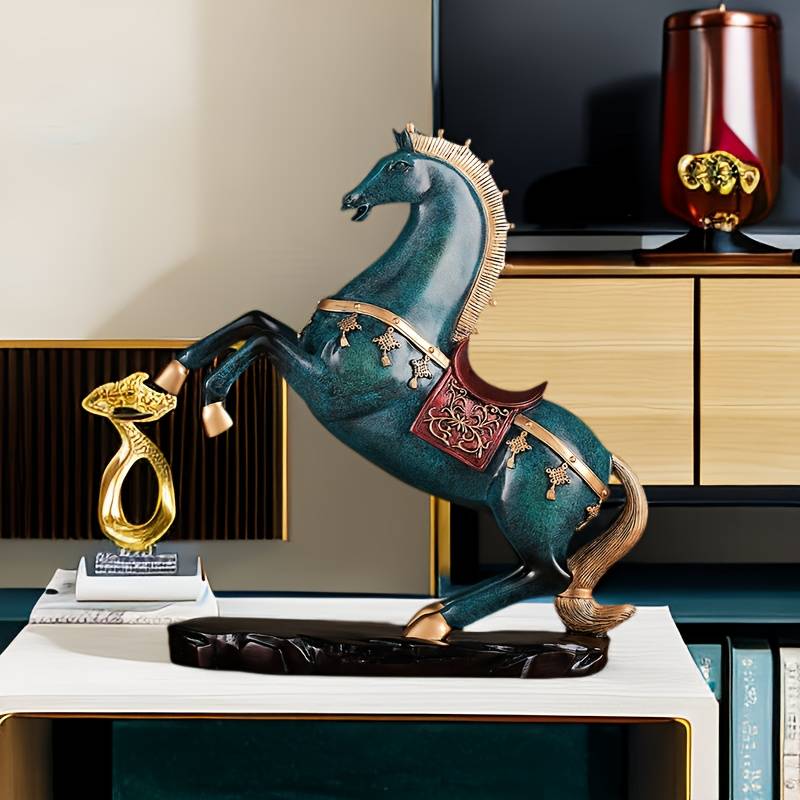 Resin Chinese Style Lucky Horse Figurine