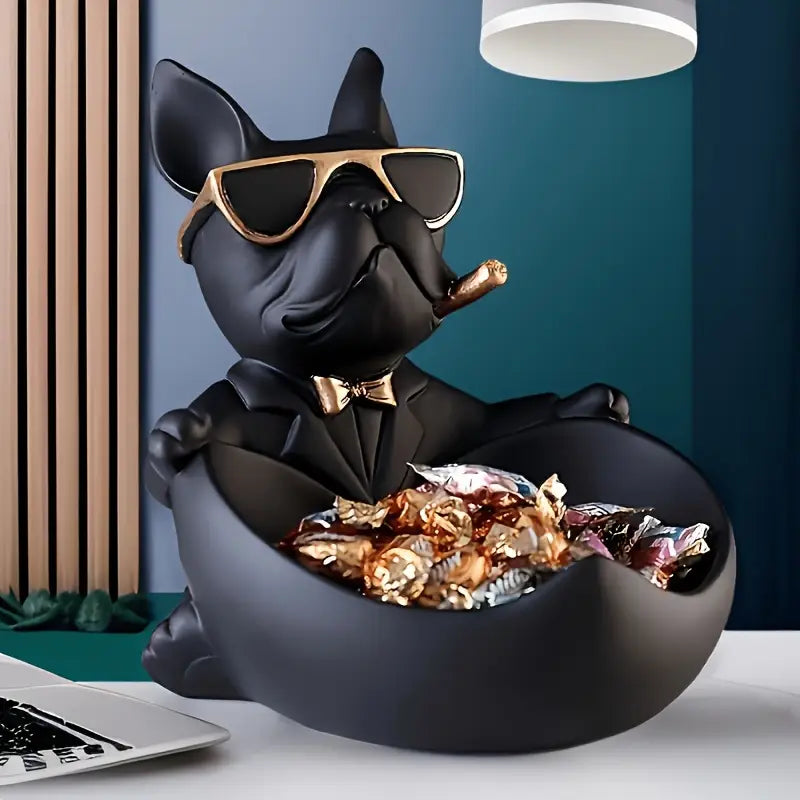 French Bulldog Resin Key Tray