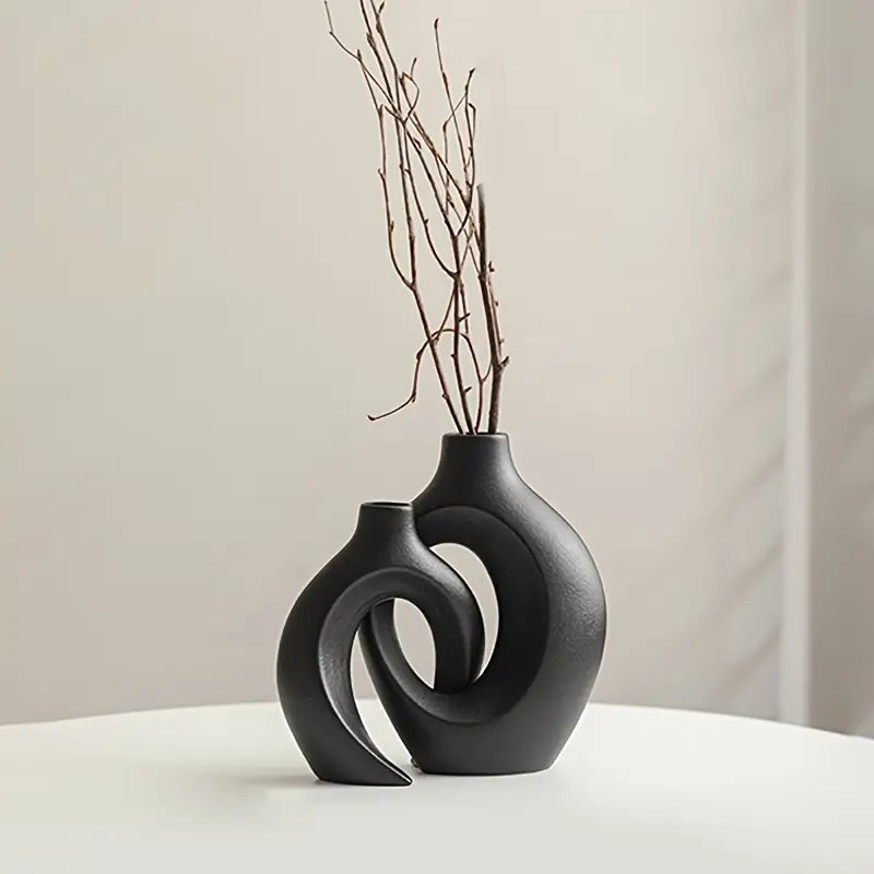 Black Art Ceramic Vase Ornament