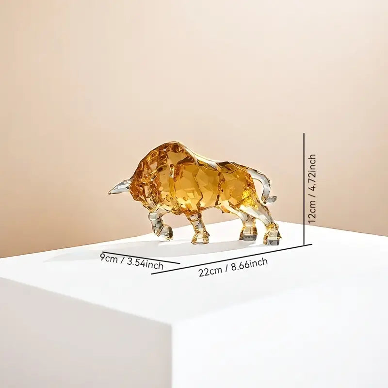 Luxury Resin Bull Sculpture Creative Ox Figurine