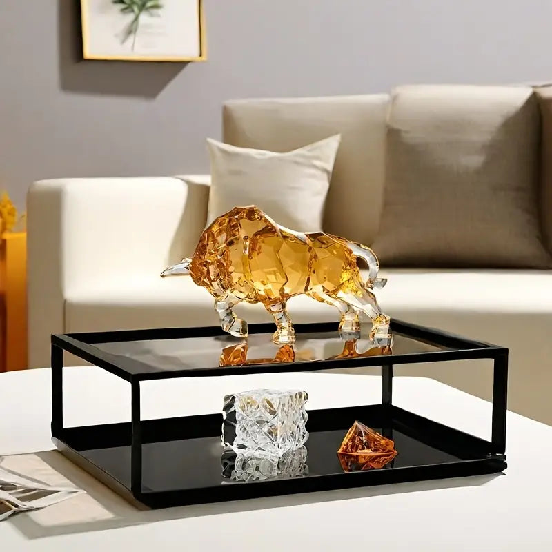 Luxury Resin Bull Sculpture Creative Ox Figurine