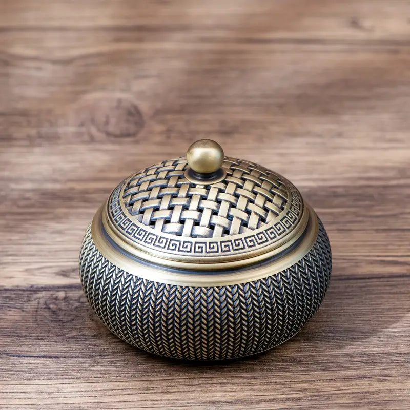 Vintage Brass Wheat Ear Incense Burner