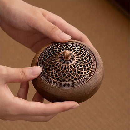 Laoyeboubi Premium Walnut Wood Incense Burner