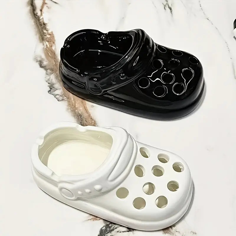 Unique Ceramic Shoe-Shaped Ashtray