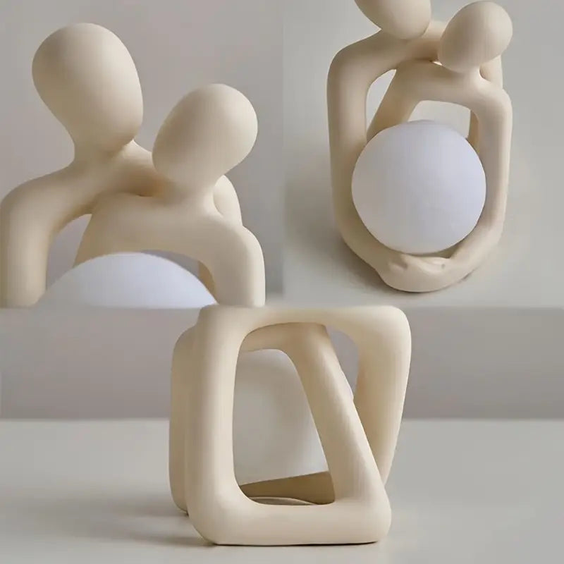 Abstract Couple Love Sculpture Ornament