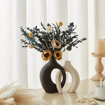 Black And White Ceramic Vases