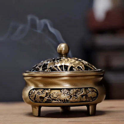 Antique Style Bronze Alloy Incense Burner