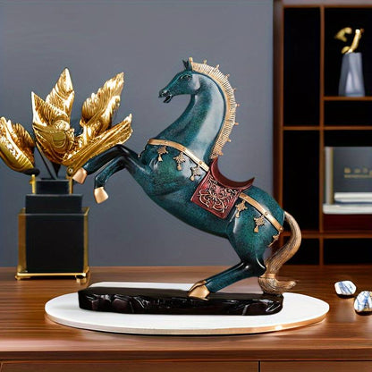 Resin Chinese Style Lucky Horse Figurine