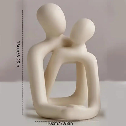 Abstract Couple Love Sculpture Ornament