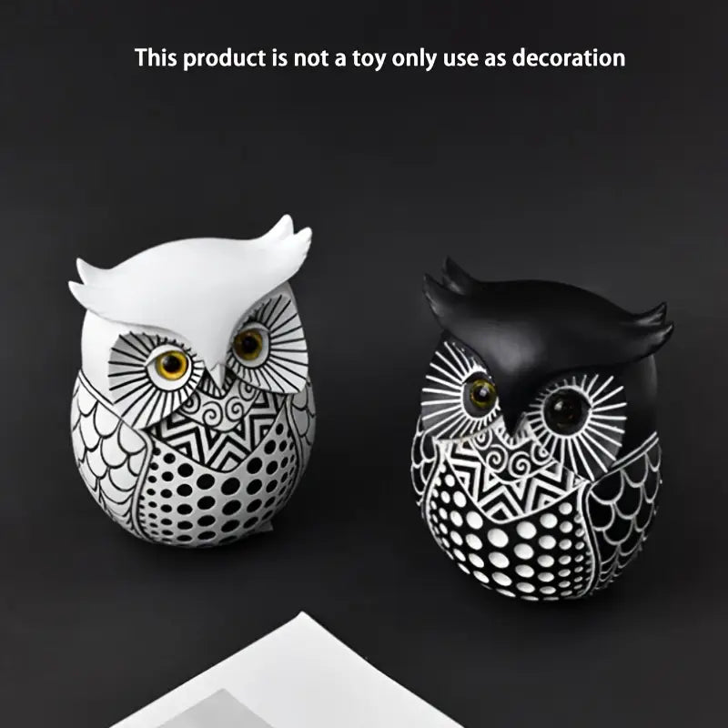 Modern Simple Resin Statue Owl Animal Sculpture