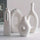 Modern White Ceramic Vase Set