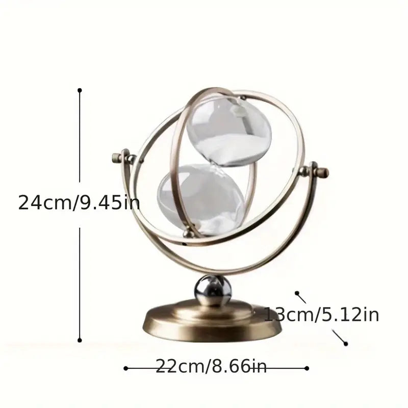 30-Minute Glass Sand Timer Geometric Collectible Figurine