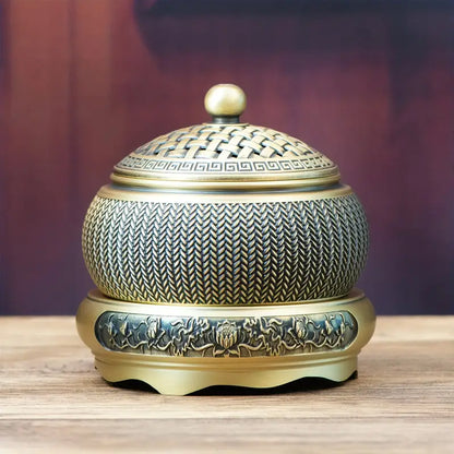 Vintage Brass Wheat Ear Incense Burner