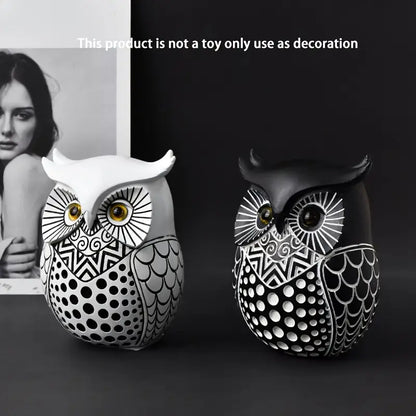 Modern Simple Resin Statue Owl Animal Sculpture