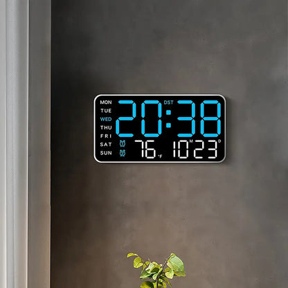 Digital Wall Clock Large LED Display with Calendar