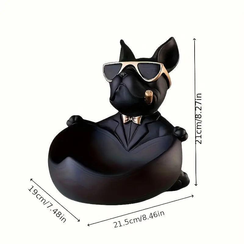 French Bulldog Resin Key Tray